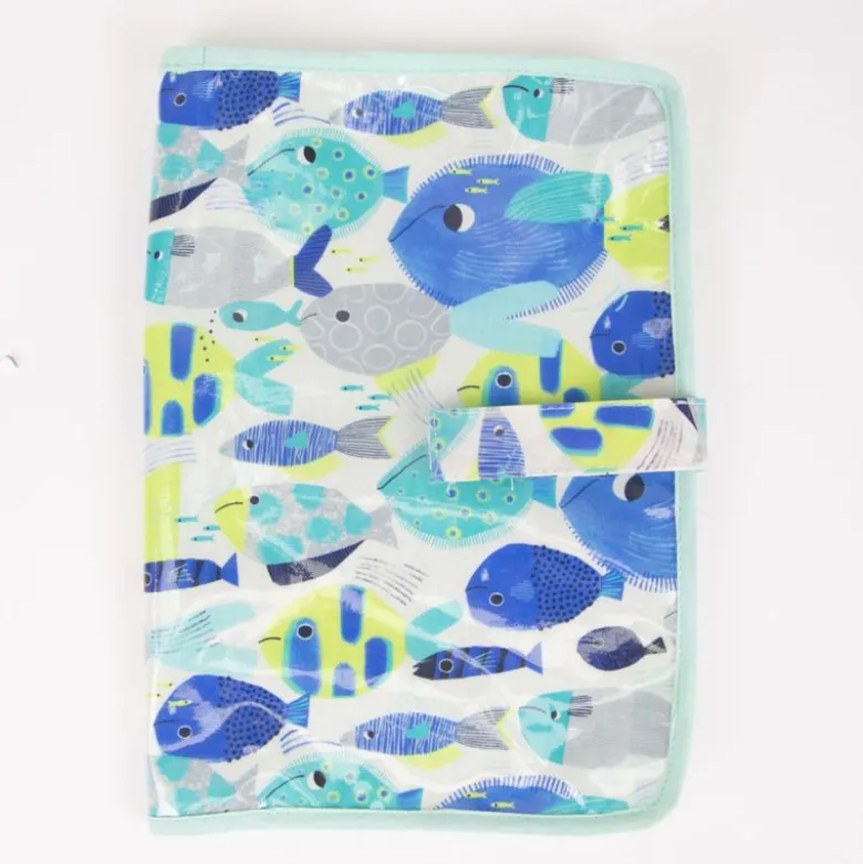 Tissu plastifié imprimé poissons tropicaux