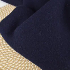 Tissu Polaire 100% laine vierge - Bleu marine