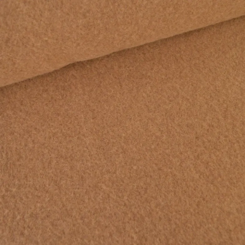 Tissu Polaire 100% laine vierge - Camel