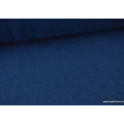 Tissu Polaire Made in France haut de gamme bleu marine Chiné - OEKO TEX