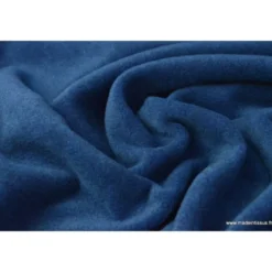 Tissu Polaire Made in France haut de gamme bleu marine Chiné - OEKO TEX