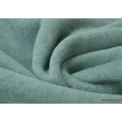Tissu Polaire Made in France haut de gamme VERT MENTHE - OEKO TEX