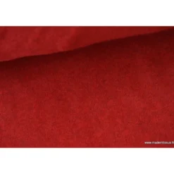 Tissu Polaire Made in France haut de gamme ROUGE CHERRY - OEKO TEX