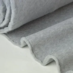 Tissu Polaire Made in France haut de gamme GRIS - OEKO TEX