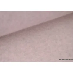 Tissu Polaire Made in France haut de gamme NACRE - OEKO TEX