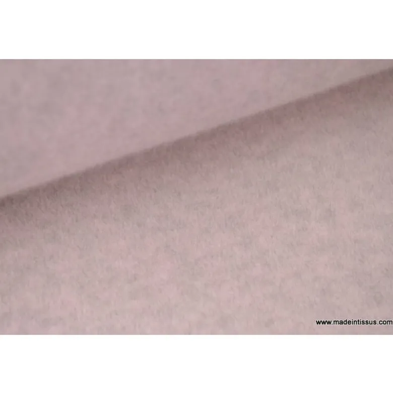 Tissu Polaire Made in France haut de gamme NACRE - OEKO TEX