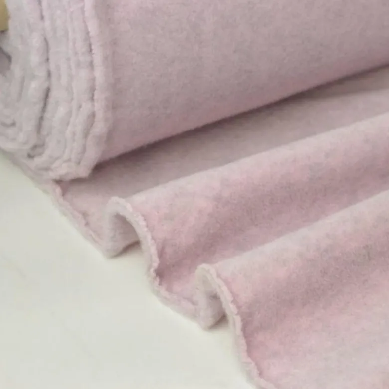 Tissu Polaire Made in France haut de gamme NACRE - OEKO TEX