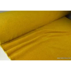 Tissu Polaire Made in France haut de gammeJAUNE MOUTARDE - OEKO TEX