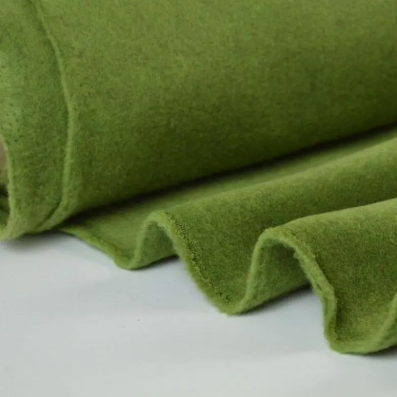 Tissu Polaire Made in France haut de gamme VERT - OEKO TEX