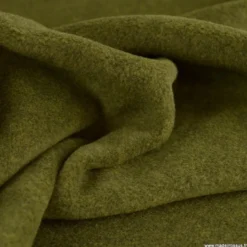 Tissu Polaire Made in France haut de gamme vert mousse - OEKO TEX