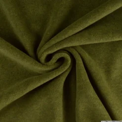 Tissu Polaire Made in France haut de gamme vert mousse - OEKO TEX