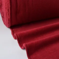 Tissu Polaire Made in France haut de gamme ROUGE HERMES - OEKO TEX