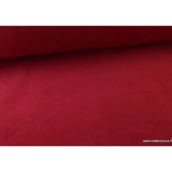 Tissu Polaire Made in France haut de gamme ROUGE HERMES - OEKO TEX