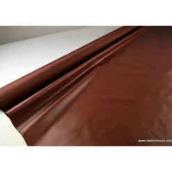 Tissu polyester marron cacao déperlant pour parapluie .