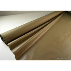 Tissu polyester marron clair déperlant pour parapluie .