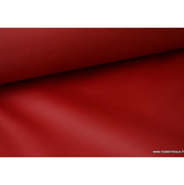 Tissu polyester rouge hermès déperlant pour parapluie