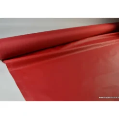 Tissu polyester rouge hermès déperlant pour parapluie