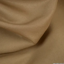 Tissu polyester sergine beige pour robe de mariée et cocktail