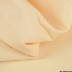Tissu polyester sergine nougat pour robe de mariée et cocktail
