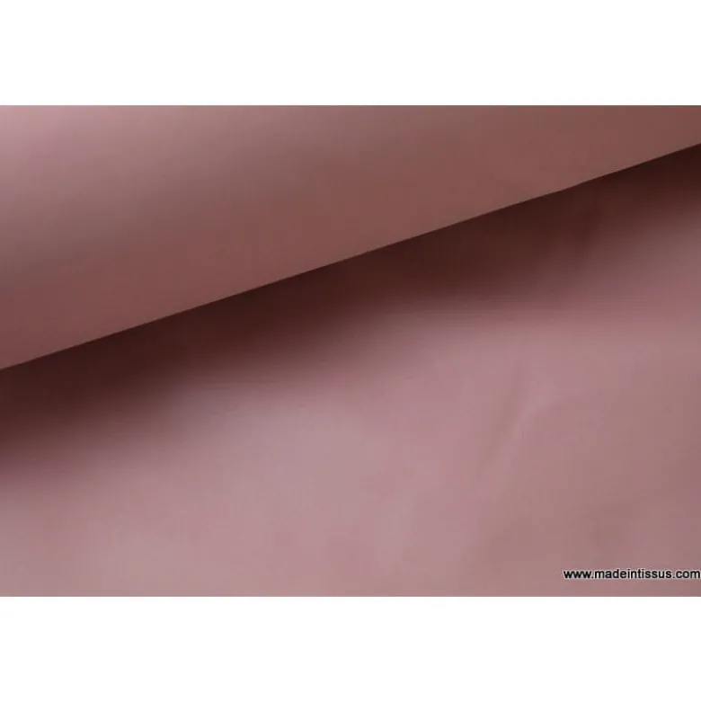 Tissu polyester vieux rose déperlant pour parapluie .