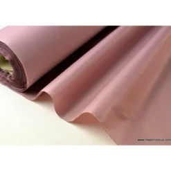 Tissu polyester vieux rose déperlant pour parapluie .