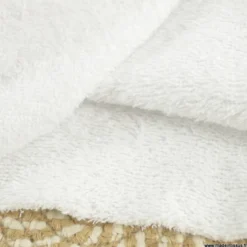 Tissu éponge Bio blanc Florence - OEKO TEX