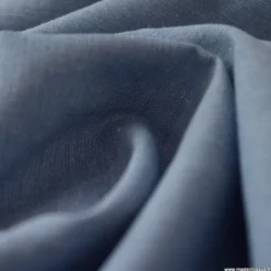 Tissu popeline chambray coloris BLEU DENIM - OEKO TEX