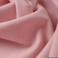 Tissu popeline chambray Vieux rose - OEKO TEX
