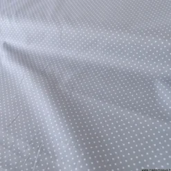 Tissu Popeline coton imprimé petit pois - OEKO TEX