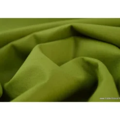 tissu Popeline coton OEKO TEX uni kaki