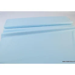 tissu Popeline coton OEKO TEX uni bleu