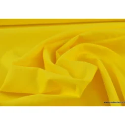 tissu Popeline coton OEKO TEX uni jaune citron