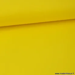 tissu Popeline coton OEKO TEX uni jaune citron