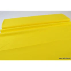 tissu Popeline coton OEKO TEX uni jaune citron