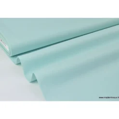 tissu Popeline coton OEKO TEX uni menthe