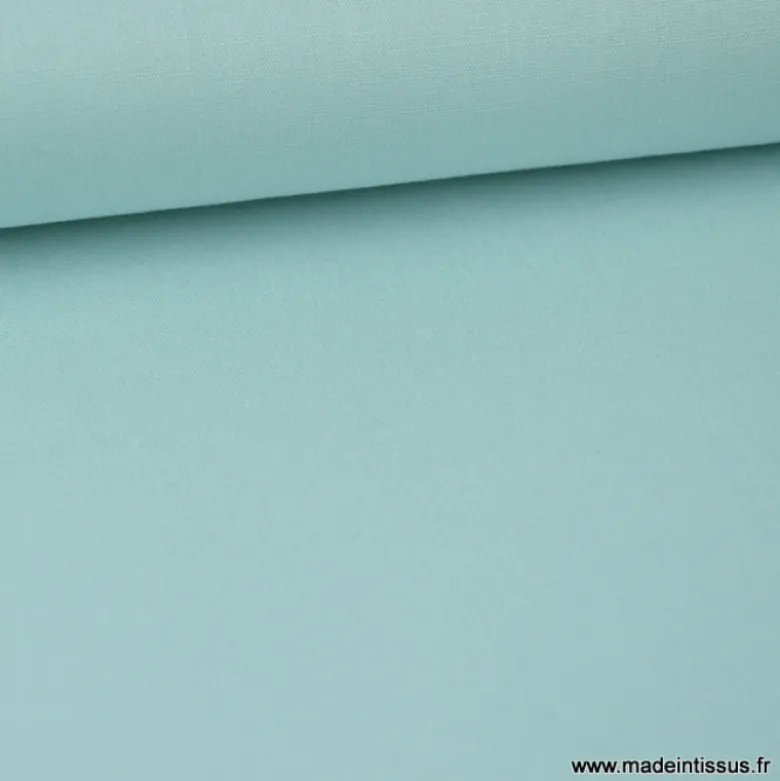 tissu Popeline coton OEKO TEX uni menthe