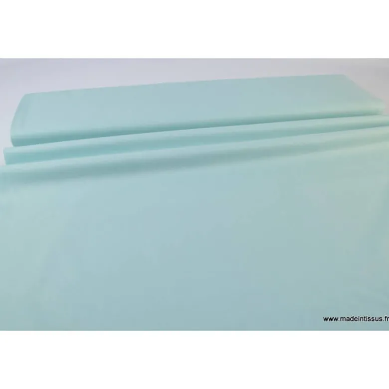tissu Popeline coton OEKO TEX uni menthe