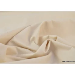 Tissu Popeline coton OEKO TEX uni naturel