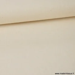Tissu Popeline coton OEKO TEX uni naturel