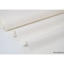 tissu Popeline coton OEKO TEXuni écru