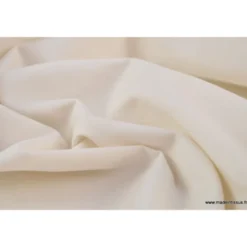tissu Popeline coton OEKO TEXuni écru