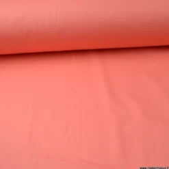 Tissu Popeline coton OEKO TEX uni Corail - OEKO TEX