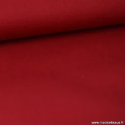 Tissu Popeline coton uni bordeaux - OEKO TEX