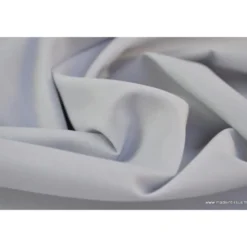 Tissu Popeline coton uni gris clair - OEKO TEX