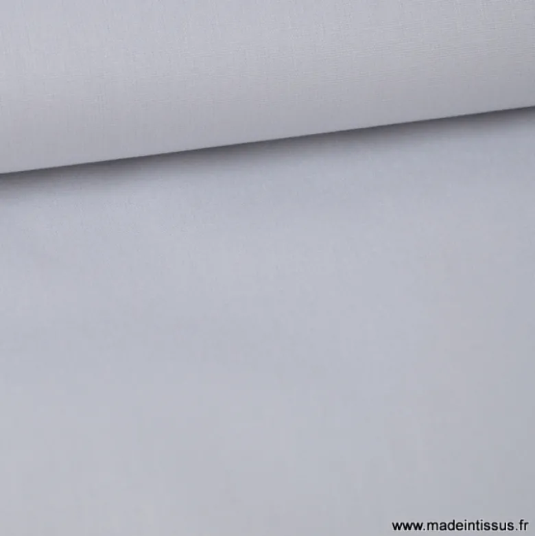 Tissu Popeline coton uni gris clair - OEKO TEX