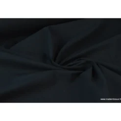 Tissu Popeline coton uni noir - OEKO TEX