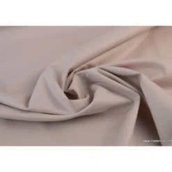 Tissu Popeline coton uni Sable - OEKO TEX