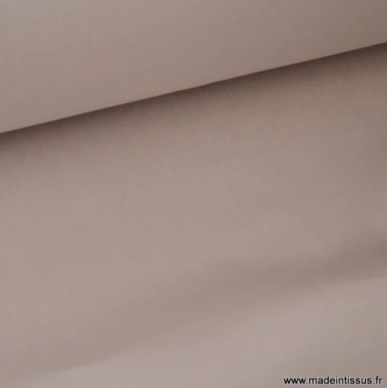 Tissu Popeline coton uni Sable - OEKO TEX