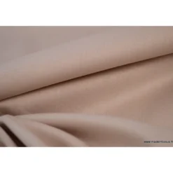Tissu Popeline coton uni Sable - OEKO TEX