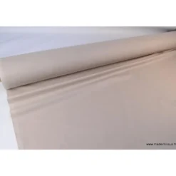 Tissu Popeline coton uni Sable - OEKO TEX